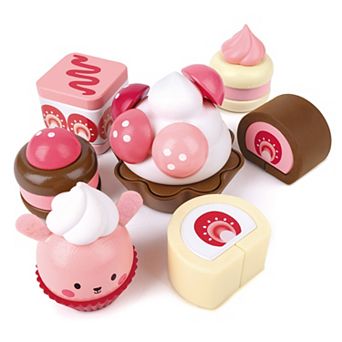 Hape: Strawberry Dessert Set - Pink Cute Food Baking Pretend Playset