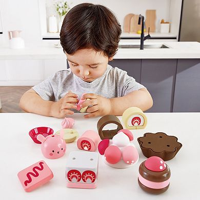 Hape: Strawberry Dessert Set - Pink Cute Food Baking Pretend Playset