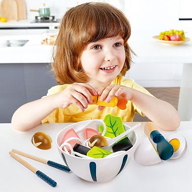 Hape: Slurp-Slurp Udon Set 11-pc. Wooden Food Kitchen Pretend Playset