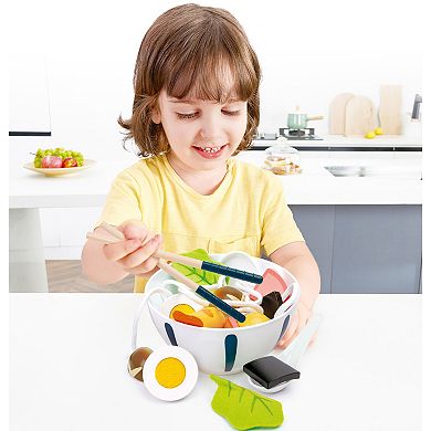 Hape: Slurp-Slurp Udon Set 11-pc. Wooden Food Kitchen Pretend Playset