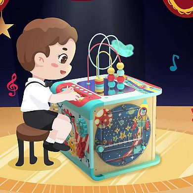 Hape: Explore & Learn Magic Cube 5 Unique Play Modes & Themes Musical Learning Activity Toy