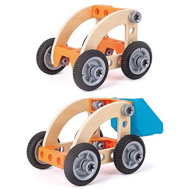 Hape: Junior Inventor STEM Learning: 37-piece Build 'N' Drive Car Set
