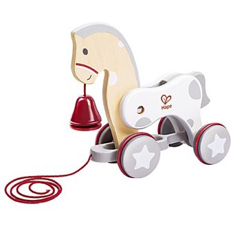 Hape: Pull Along Pony Wooden Push & String Take Along Toy