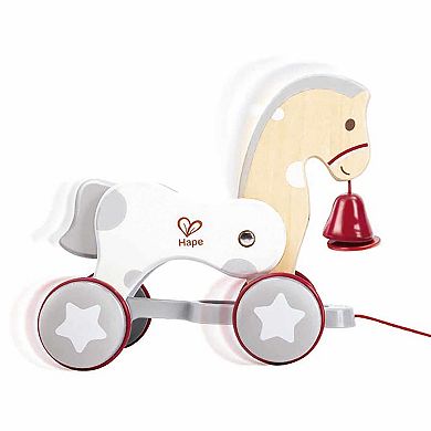 Hape: Pull Along Pony Wooden Push & String Take Along Toy