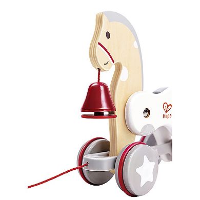 Hape: Pull Along Pony Wooden Push & String Take Along Toy