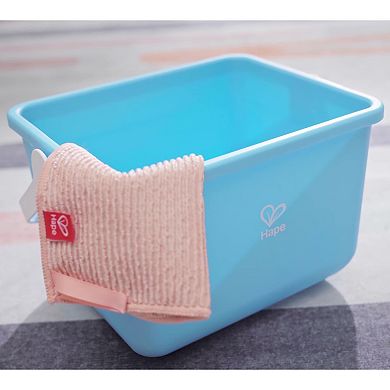 Hape: Scoot-Around Clean Up Bucket Set 7-pc. Cleaning Toy Playset