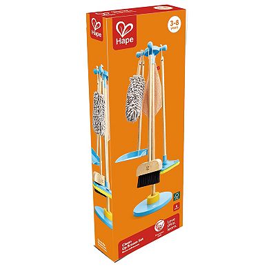 Hape: Clean Up Broom Set 6-pc. Wooden Cleaning Toy Playset
