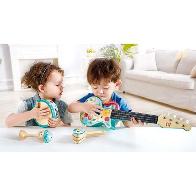 Hape: 4-In-1 Ukulele 4-pc. Wooden Instrument Playset