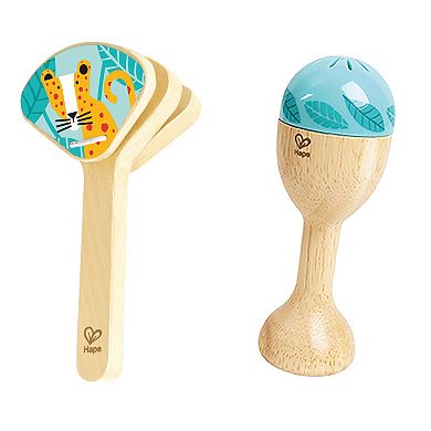 Hape: 4-In-1 Ukulele 4-pc. Wooden Instrument Playset