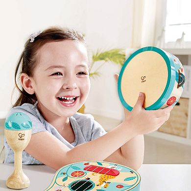 Hape: 4-In-1 Ukulele 4-pc. Wooden Instrument Playset