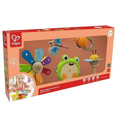 Hape: Nature Band Rhythm Kit 5-pc. Music Instrument Toy Set