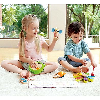 Hape: Nature Band Rhythm Kit 5-pc. Music Instrument Toy Set
