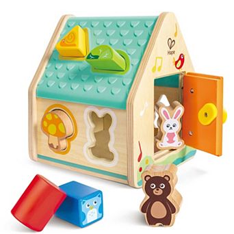 Hape: Critter House Shape Sorter Wooden Shapes Toy