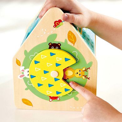 Hape: Critter House Shape Sorter Wooden Shapes Toy