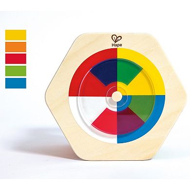 Hape: Wooden Wonder Shape Sorter Rainbow Sorting Play Toy