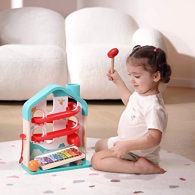 Hape: Melody Mansion Ball Run Colorful Wooden Toy