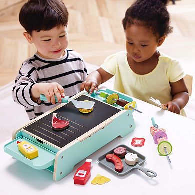 Hape: Sizzling Griddle & Grill BBQ Wooden Food Playset