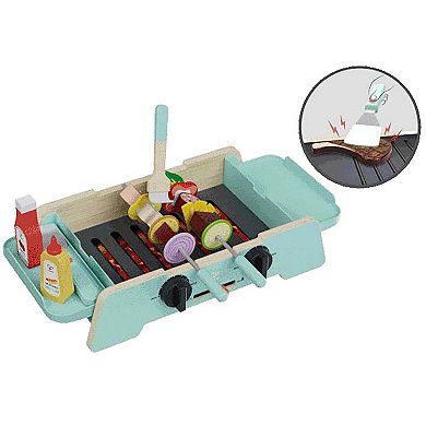 Hape: Sizzling Griddle & Grill BBQ Wooden Food Playset