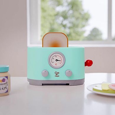 Hape: Ding & Pop-Up Toaster 15-piece Wooden Food Playset