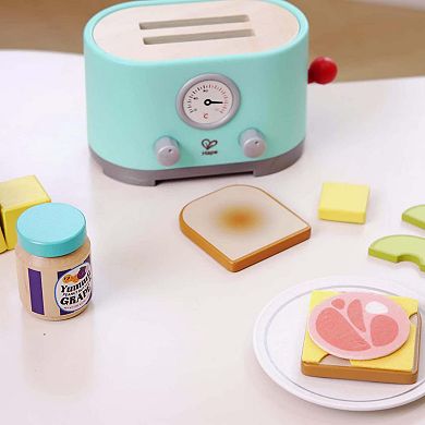 Hape: Ding & Pop-Up Toaster 15-piece Wooden Food Playset