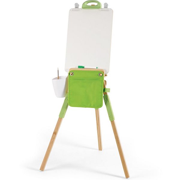 Hape: Portable Bamboo Easel 14-pc. Whiteboard