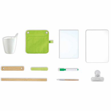 Hape: Portable Bamboo Easel 14-pc. Whiteboard