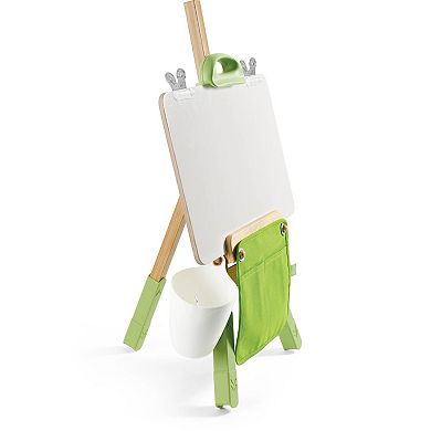 Hape: Portable Bamboo Easel 14-pc. Whiteboard