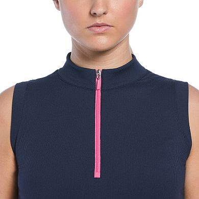 Women's Grand Slam Rib Sleeveless Golf Top
