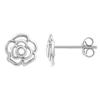 Aleure Precioso Rose Stud Earrings