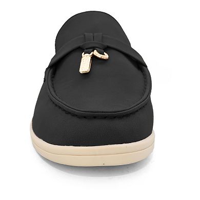 Yoki Carol Flat Loafer Women's Mules