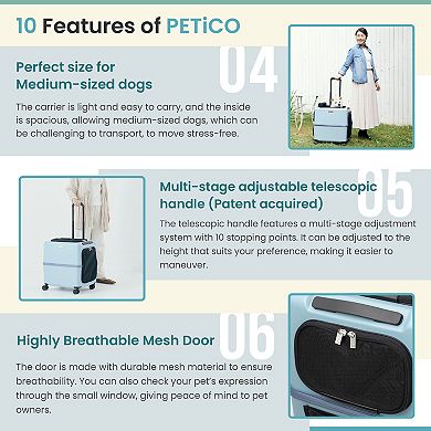 PETiCO iCO Sturdy and Versatile Pet Carrier Lsize