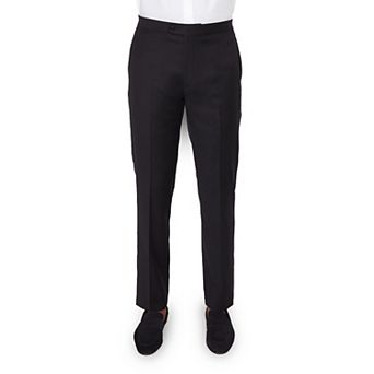 Wool Satin Stripe Tuxedo Pants