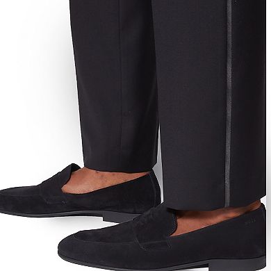 Wool Satin Stripe Tuxedo Pants