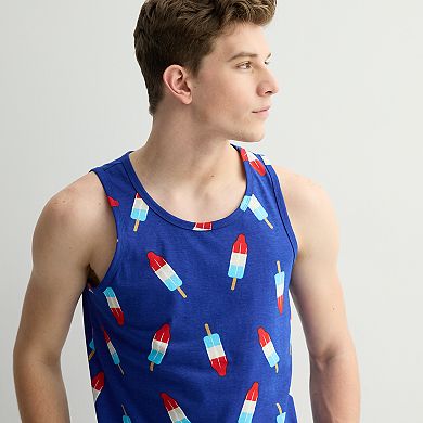 Men's Allover Popsicle Print Graphic Tank Top