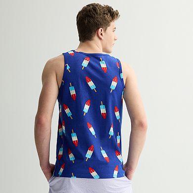 Men's Allover Popsicle Print Graphic Tank Top
