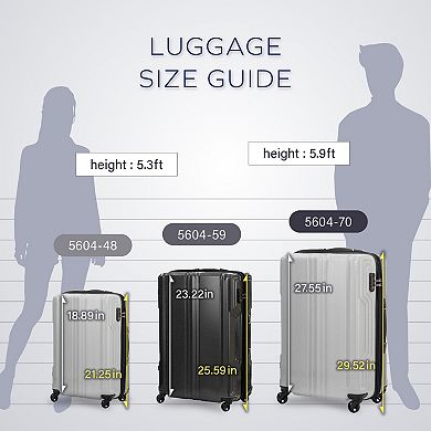 Legend Walker Blade-ultralight Hardside Pc Fiber Expandable Spinner Luggage