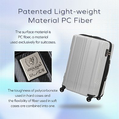 Legend Walker Blade-ultralight Hardside Pc Fiber Expandable Spinner Luggage