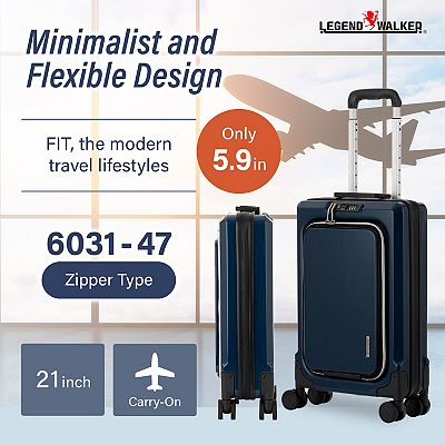 Legend Walker Fit Hardside Front-open Compact Expansion Spinner
