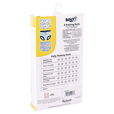 Toddler Boys Bluey 3-Pack Training Pants with Tracking Chart & Stickers