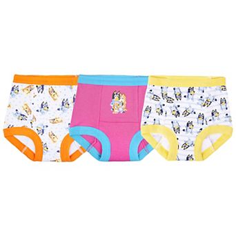 Toddler Girls Bluey 3-Pack Training Pants with Tracking Chart & Stickers