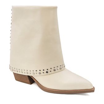 Yoki Gayle Women's Mid Shaft Studded Western Boots