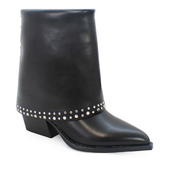 Yoki Gayle Women's Mid Shaft Studded Western Boots