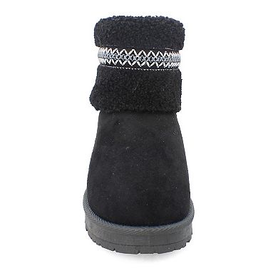 Yoki Carly Women's Faux Fur Short Booties