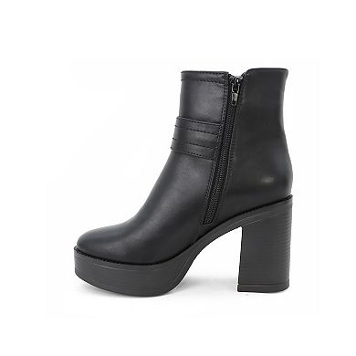 Yoki Yale Short Platform Women's Booties