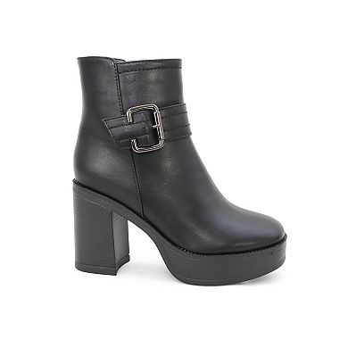 Yoki Yale Short Platform Women's Booties