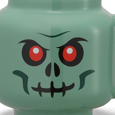 LEGO Ceramic Green Skeleton Minifigure Head Mug