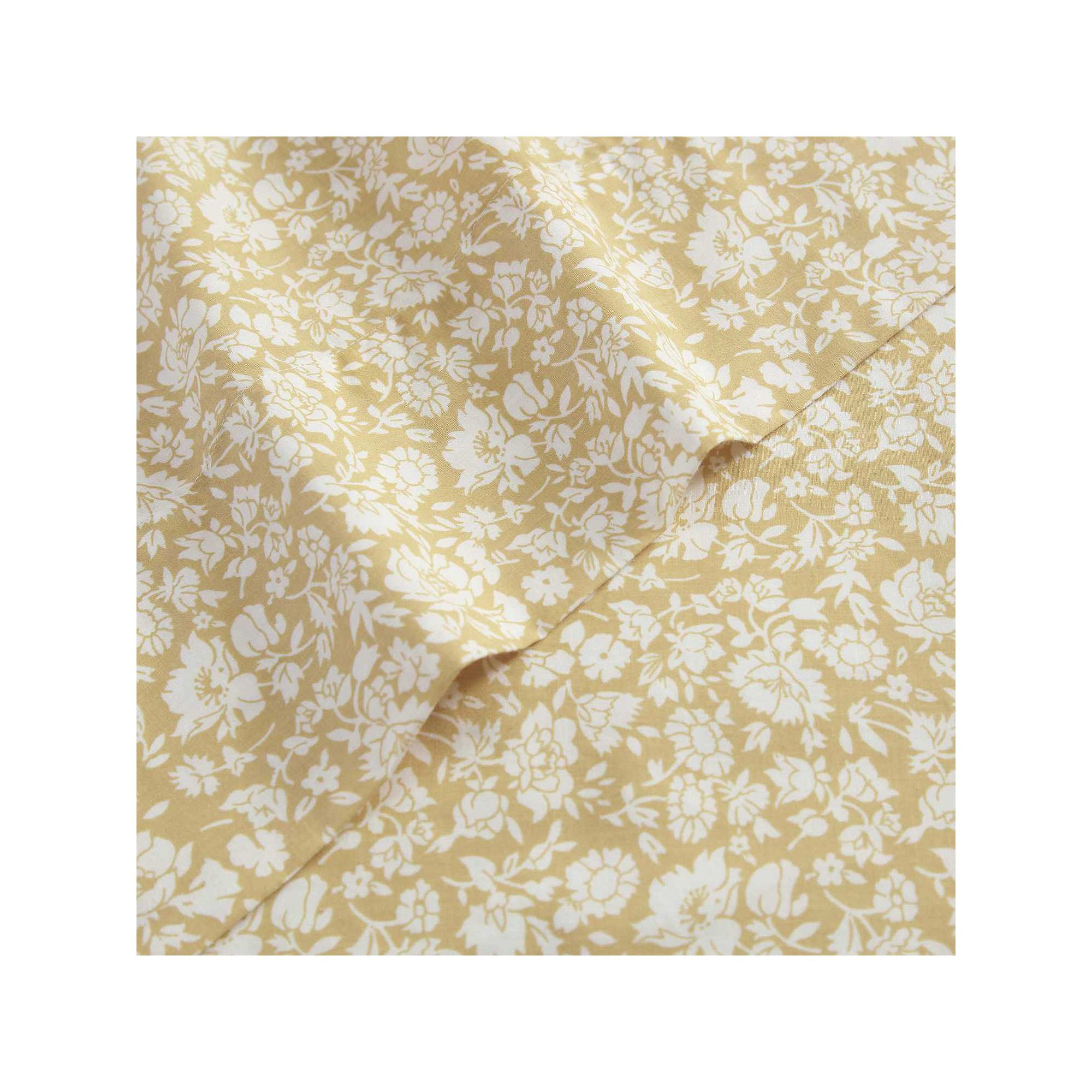 Laura Ashley Patterned Sheet Set, Heirloom Ditzy Gold