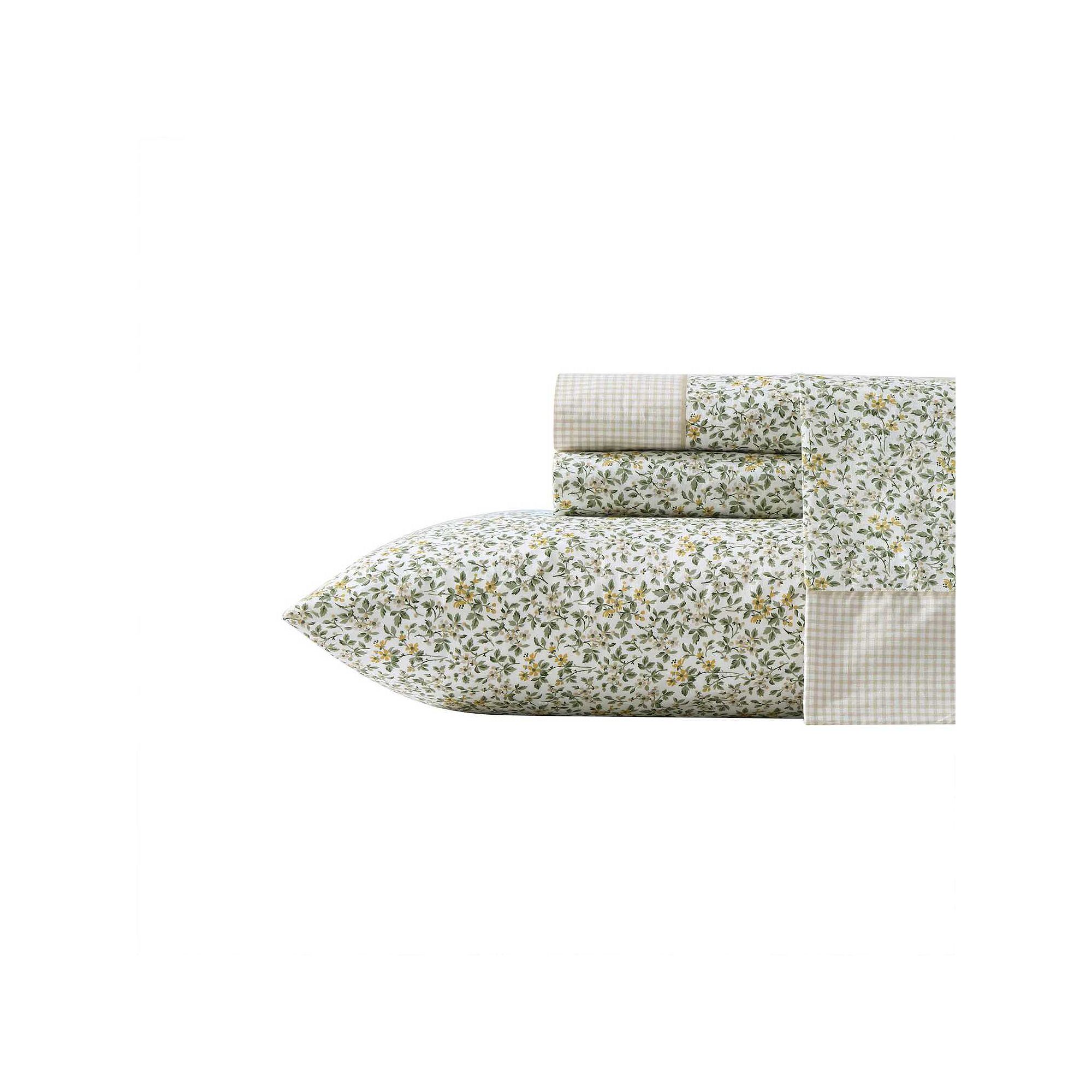 Laura Ashley Patterned Sheet Set, Tierney Green