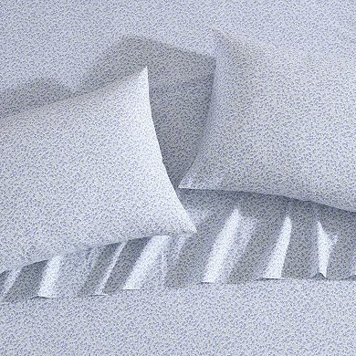 Laura Ashley Cotton Percale Sheet Set with Pillowcases
