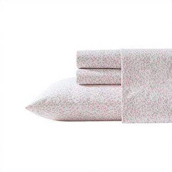 Laura Ashley Cotton Percale Sheet Set with Pillowcases